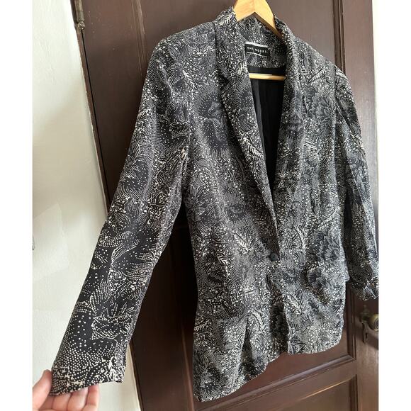 THE WORKS Saks Fifth Avenue | 90s Vintage Black and White Blazer | Size XL - Picture 3 of 6